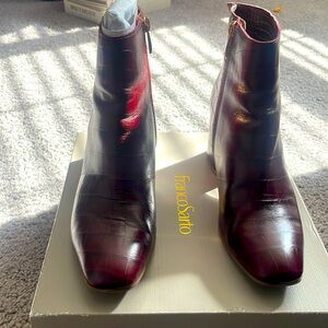 Franco Sarto Rust Croc boots